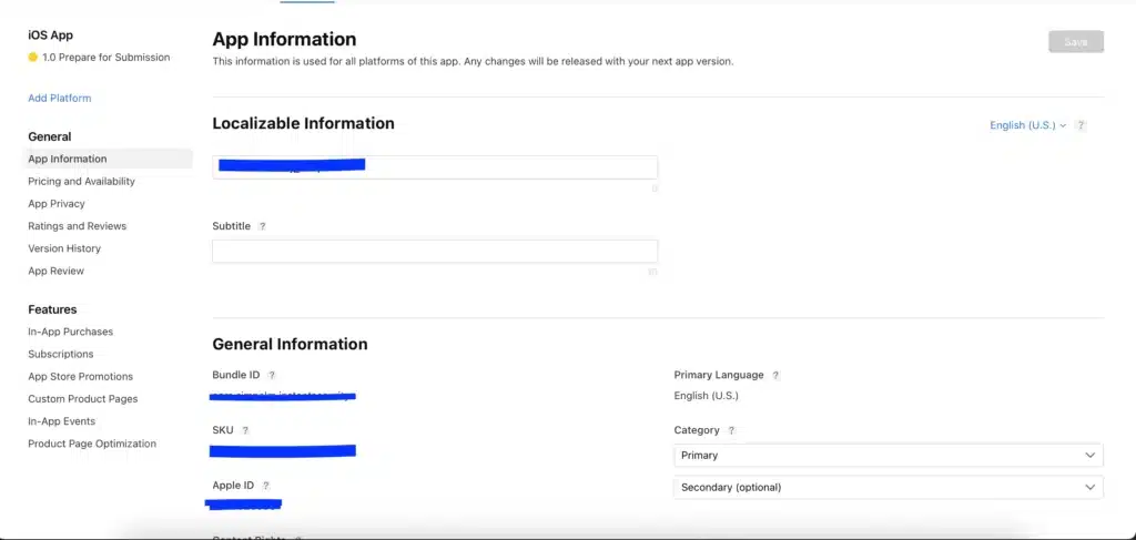 App Information 2