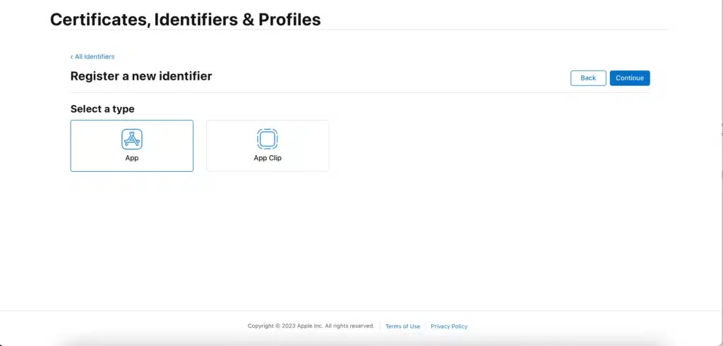 Select App IDs